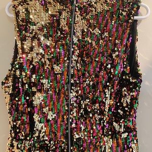 Multi color sequence dress